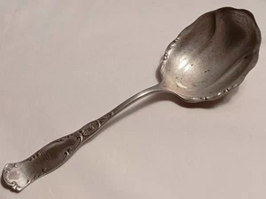 1880 PairPoint Mfg. Co.Silverplate Antique SERVING SPOON with MONOGRAM ~MB~ - Picture 1 of 7