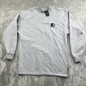 Vintage Starter Y2K Sweatshirt Men’s Size M Grey Long-sleeved Classic Star - Picture 1 of 10