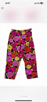 Capris rosa vintage cintura alta Foto 1 de 4