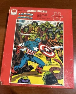 NEW SEALED 1976 Marvel Captain America 200 Piece Jigsaw Puzzle, Captain America - Picture 1 of 4