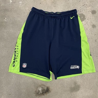 Nike Seattle Seahawks NFL Ropa de Campo Pantalones Cortos Para Hombres XL Azul Transpirable Foto 1 de 4