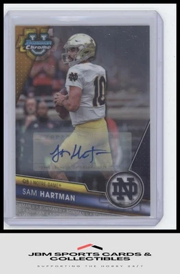 2023 Bowman University Chrome #165 Sam Hartman Prospect Autographs - Image 1 of 2