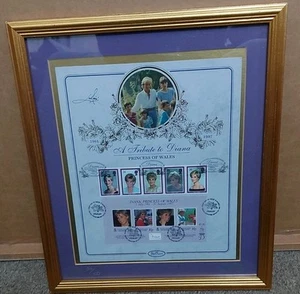 Princess of Wales framed photo and signed by lord lichfield Ltd Ed. no.34 of 100 - Picture 1 of 5