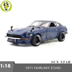 1/18 SUNSTAR Nissan 1971 Fairlady Z S30 Midnight Blue Diecast Model Car - Picture 1 of 16