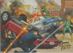 Mars Attacks Invasion - #6 Gold Foil Parallel Base Card - Bild 1 von 1