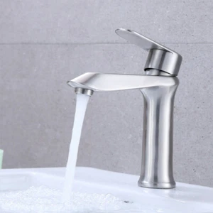 Bad Edelstahl Hochdruckarmatur Einhebelmischer Wasserhahn Waschbecken Armatur - Bild 1 von 4