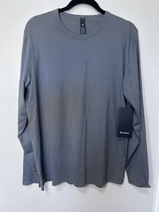 Neu mit Etikett $ 68 lululemon The Fundamental Langarmshirt - Größe L ANCH (dunkelgrau) - Bild 1 von 4