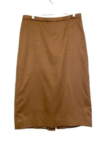 Vintage Michael Kors Camel Hair Straight Pencil Skirt Size 8 Tan Brown Career - Picture 1 of 5
