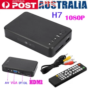Mini HD 1080P Media Player USB Media Box HDMI AV MMC MKV AVI MOV VGA RMVB NEW - Picture 1 of 10
