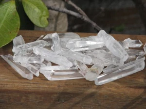 Polished Clear Quartz Crystal Points & Pieces x 10 items / 20-30mm Length - Picture 1 of 8