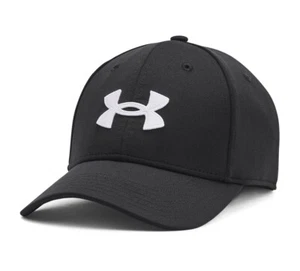 NUEVA GORRA DE BÉISBOL Under Armour BLITZING NEGRA LISA PARA HOMBRES GOLF AJUSTADA PICO GIMNASIO SOMBRERO - Imagen 1 de 6