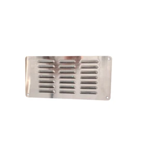 VENTILATION GRILL LOUVRE SILVER 11.81"X5.91" CARAVAN RV MOTORHOME PARTS AIR VENT - Picture 1 of 5