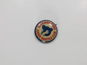 VINTAGE Chicago Cubs Junior Booster Club Pin 1" INCH RARE L.J. Imber Co. - Picture 1 of 2