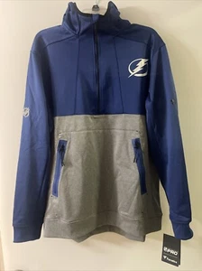 NWT Tampa Bay Lightning Fanatics PRO Authentic QTR Zip Hoodie Team Issued XL - Picture 1 of 9