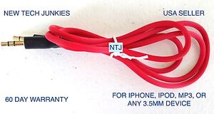 NTJ 3FT RUGGED 3.5mm stereo audio aux auxiliary cable for ipod iphone 4 5 6 plus
