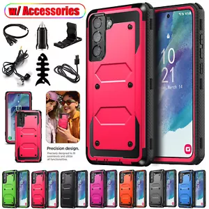 For Samsung Galaxy S21 FE 5G Phone Case Dual Shockproof Ruggged Cover Accessory - Picture 1 of 83