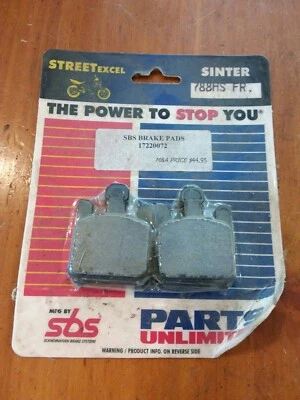 PIEZAS PASTILLAS FRENO DELANTERAS SBS ILIMITADAS 1722-0072/788HS KAWASAKI SUZUKI GSXR NS341 Foto 1 de 2