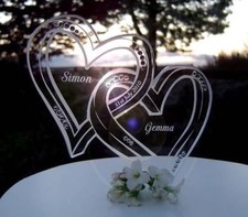 Topper torta nuziale da uomo e signora PERSONALIZZATO decorazione ricordo