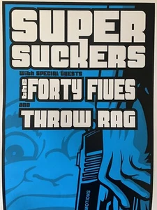 Póster de concierto de rock & roll Super Suckers Mike Martin 2003 vintage S/N LE #30/100 - Imagen 1 de 6