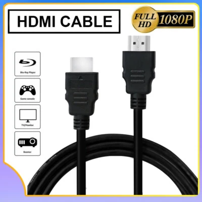 HDMI Cable 5FT 1.5M For Bluray 3D DVD PS4 HDTV XBOX LCD HD TV 1080P High Speed - Image 1 of 4