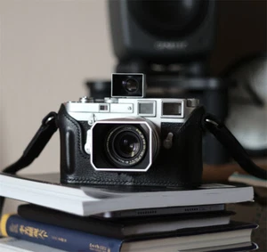 Camera Half Case Protective Cover for Leica M3Handmade Leather - Picture 1 of 21