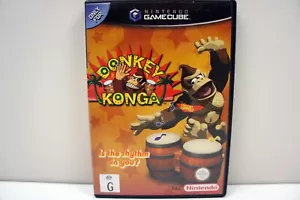 Donkey Konga - Nintendo GameCube - With Manual - PAL - AUS - Free Postage - Picture 1 of 7