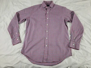 Men's Polo Ralph Lauren Pink Plaid Shirt Small Long Sleeve - Picture 1 of 9