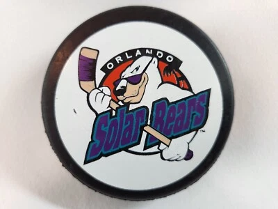 Orlando Solar Bears LOGO NHL HOCKEY PUCK - Image 1 of 4