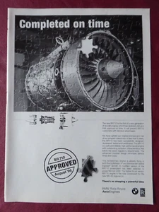 4/1997 PUB BMW ROLLS-ROYCE AERO ENGINE BR710 BR715 MD-95 PUZZLE ORIGINAL AD - Picture 1 of 1