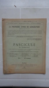 ATLAS FASCICULE TRANSITION GEOGRAPHIE 1889 - Picture 1 of 3