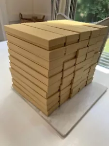 Lot of 25 NEW Kraft Cotton Lined Boxes 5 7/16 x 3 x 1 inches - Picture 1 of 4