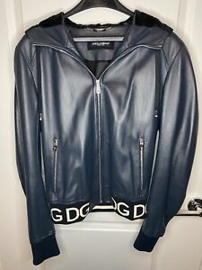 Genuine Mens Dolce and Gabbana Leather Coat
