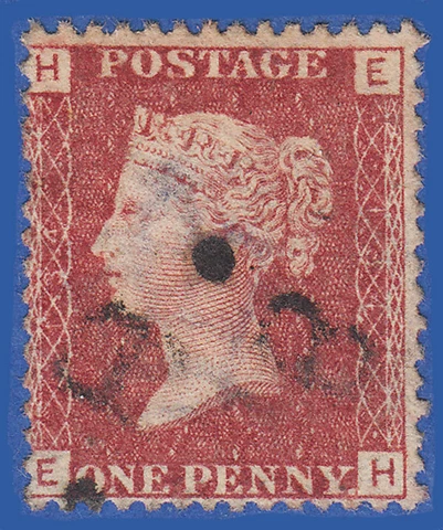 GB QV 1864 1d  RED PLATE 134  EH  SG43/44 GU Cover