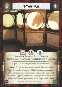 La Leggenda dei Cinque Anelli L5R CCG CoM Bobine della Follia P'an Ku (Exp) FOIL - Foto 1 di 1