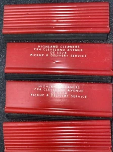 Lint Remover Highland Cleaners St Paul minnesota Advertising Vintage scraper RED - Picture 1 of 8