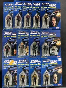 JUEGO DE 13 FIGURAS DE COLECCIÓN STAR TREK TNG CON ALIENÍGENAS Y 4 DATOS DIFERENTES 1988 GALOOB - Imagen 1 de 7