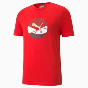 BRANDNEU HERREN PUMA AS GRAPHIC 846135 11 HOHES RISIKO ROTES T-SHIRT - Bild 1 von 2
