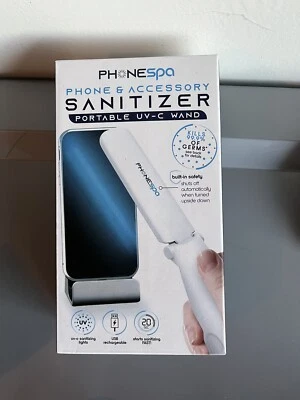 TZUMI PHONE SPA Teléfono Celular y Accesorio Desinfectante Portátil (Blanco) UV-C NUEVO Foto 1 de 2