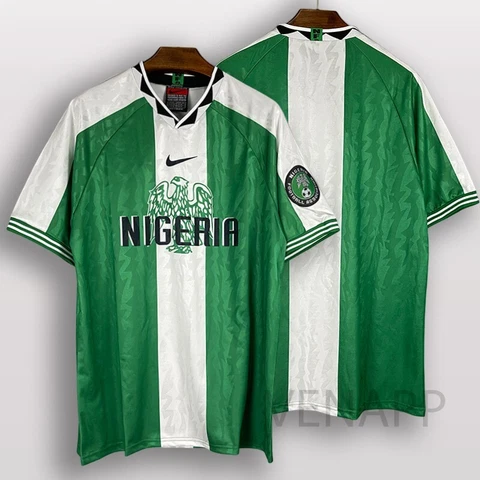 Retro Nigeria Football Soccer Jersey Shirt 1996, Retro Nigeria Shirt 1996 Cover