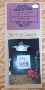 NEW Ewe & Eye & Friends "Christmas Sampler" Cross Stitch Chart Pattern - Picture 1 of 3