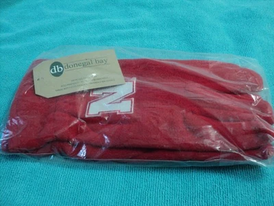 NCAA Nebraska Cornhuskers Red Fleece Gloves ECO  100% biodegradable Donegal Bay - Image 1 of 2