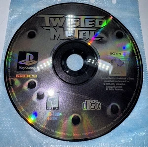 Twisted Metal Sony Playstation PS1 Black Label Disc Only Clean 💿 Tested & Works - Picture 1 of 2