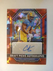 2023 Prizm Draft Pick #DPA-CAK Calijah Kancey RED ICE Draft Picks Auto Free Ship - Picture 1 of 2