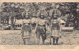 Samoa - Samoanische Frauen - Publ. Maristenmissionen Ozeanien - Bild 1 von 2