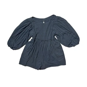 Free People Playsuit - Strampler Damen schwarz Ballonärmel - Bild 1 von 4