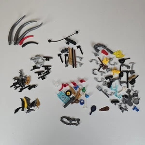 LEGO 100x Accessories Lot Weapons Tools Visors Chains Ninjago Claws Mixed Parts - Picture 1 of 10