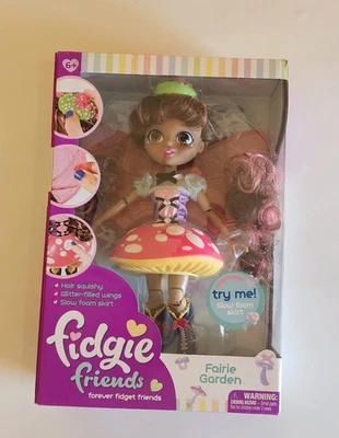 Fidgie Friends Fairie Garden, Butterfly-Winged Fashion Doll with Fidget Features - Image 1 of 4