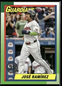 2025 Topps José Ramírez Guardians 1990 Topps Baseball 35th Anniversary - Picture 1 of 2