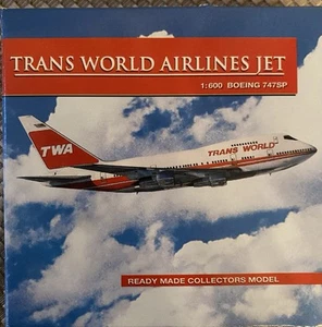 TWA Trans World Airlines Jet Boeing 747SP 919/10 Schabak 1:600 Made In Germany - Picture 1 of 8