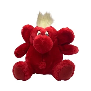 Peluche de colección Kodak Kolorkins FLASH elefante rojo Mohawk Corea 10" - Imagen 1 de 5
